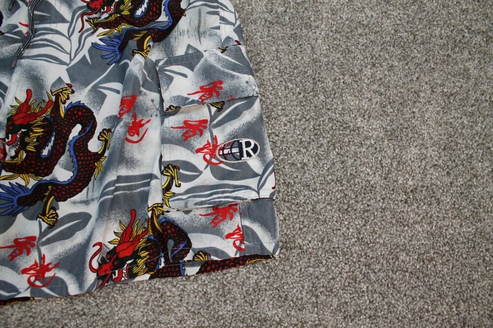 Chinese Dragon Boardshorts Men Medium Asian Lucky Fortune Surf Swim Trunks